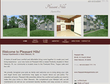 Tablet Screenshot of pleasanthillsapartments.com